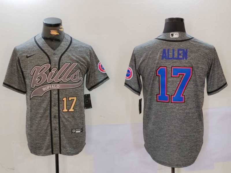 Mens Buffalo Bills #17 Josh Allen Grey Team Cool Base Stitched Baseball Jersey,We sell and wholesale Mens Buffalo Bills #17 Josh Allen Grey Team Cool Base Stitched Baseball Jersey on line form chian!